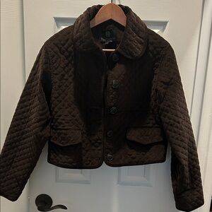 House of Harlow 1960 Brown Quilted Puffer Jacket